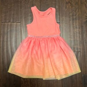 Adorable Cat & Jack Toddler Girls Rainbow Ombré Tutu Tulle Summer Dress!